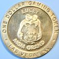 MGM Grand. $1 Casino Token. Las Vegas, NV. Luce...