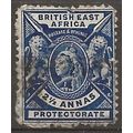 British East Africa 1896 SG68 2 1/2a Deep Blue ...