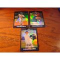 2007 Topps Chrome Rookie Cards, 3-Cards, Refrac...