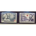 Algeria Stamps Scott #B74 To B75, Mint Hinged