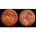Australia Half Penny 1951 Used Coin 1/2d Geo VI...