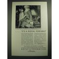 1929 Royal Portable Typewriter Ad - It's a Royal Portable!