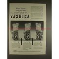 1957 Yashica A, C, LM Camera Ad - Ever Seen Val...