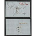 Italy Stampless 1839 Livorno to Genoa