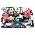 Virginia Montage Artwood Fridge Magnet