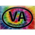 Virginia Beach Virginia Tie Dye Fridge Magnet