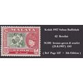 Malaya KEDAH 1957 Sultan Badlishah $2 Bersilat ...