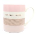 But First, Coffee Mug Fine China Pastel Pinks 9...