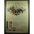 1932 Norge Rollator Refrigerator Ad - Only Norg...
