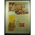 1957 Miller High Life Beer Ad - Quality is always in good taste