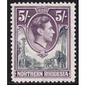 Northern Rhodesia KGVI 1938-52 5s Grey Dull Vio...