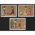 China Tang Paintings Beauties Wearing Flowers 3...