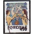 1999 Faroe Is. Sc# 368 used - Bible Story 4.50k