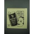 1940 Morton's Iodized Salt Ad - Won't Cake