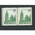 canada stamps sg874 strip coil 2 mnh sg874
