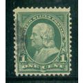 Used 279 1c Benjamin Franklin Barely Clears M04582