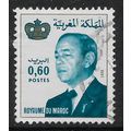 MOROCCO 1981 60F BLUE LILAC & GOLD KING HASSAN ...