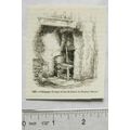 1860s engraving - Chimney Corner of the Kitchen...