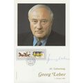 Georg Leber Liver German Trade Union Politician...