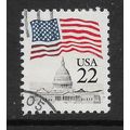 USA 19815 22c FLAG OVER CAPITOL WASHINGTON SG 2...
