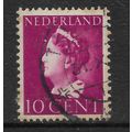 NETHERLANDS 1940 10c PURPLE QUEEN WILHELMINA FI...