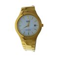 Casio MTP1170N 7ARDF Round Men Date Gold Tone S...
