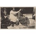 Asian Indian Head Massage Antique Real Photo Po...