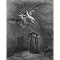 VIRGIL POINTING OUT THE ERINYES - INFERNO 1903 ...