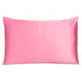 Pink Rose Dreamy Set Of 2 Silky Satin Queen Pil...