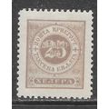 MONTENEGRO 1902 POSTAGE DUE MINT MH 25H