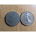 France Republic 1985 1/2 Franc Coin