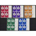 Suriname Easter Charity 5v Blocks of 4 1966 MNH...