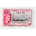 TURKS & CAICOS 1957 QE2 CABLE OFFICE BUILDING F...