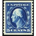 447, Mint XF LH 5¢ Coil - Very Fresh Stamp! - S...
