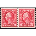 413, Mint NH VF 2¢ Coil Pair - Stuart Katz