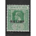 CAYMAN ISLANDS 1919-20 WAR STAMP O/P ON ½d MINT...