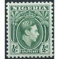 Nigeria 1938 SG49 1/2d Green Mounted Mint ....