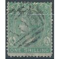 Bahamas 1863 SG39b 1/- Green perf 14 Wmk Crown ...