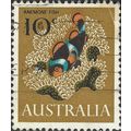 AUSTRALIA, FISH, Orange Clownfish, light brown 1966, 10c, #4