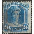 Newfoundland 1865 SG30 24c Blue Good Used ..