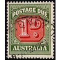 Australia 1958 Postage Due 1D Used Stamp no wmk ,