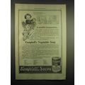 1917 Campbell's Vegetable Soup Ad - Inaugeration