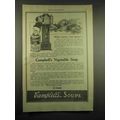 1917 Campbell's Vegetable Soup Ad - When Run Down
