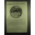 1917 Chandler Six Car Ad - $1395