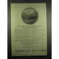 1917 Chandler Six Car Ad - Because of Marvelous...