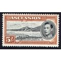 Ascension Sg46a 5s black & yellow brown perf 13...