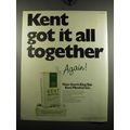 1971 Kent King Size Menthol Cigarettes Ad - Kent got it all together again!