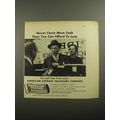 1956 American Express Travelers Cheques Ad