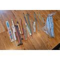 VINTAGE KNITTING AND CROCHETING STRAIGHT NEEDLE...