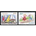 1989 Iceland - Sc# 675-676 Mint NH - Europa / t...